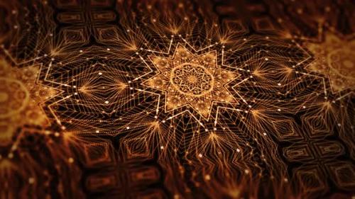 Videohive - Golden Kaleidoscope Loop - 42826238 - 42826238