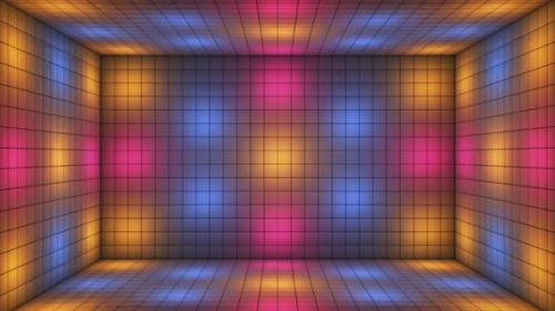 Videohive - Broadcast Hi-Tech Alternate Blinking Illuminated Cubes Room Stage 07 - 42827448 - 42827448