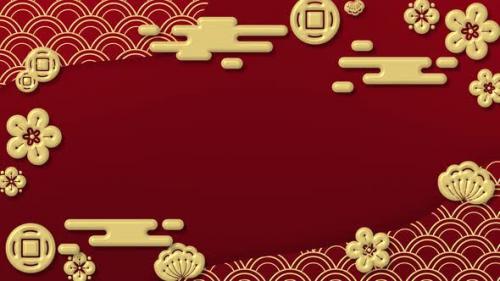 Videohive - Chinese New Year Background Loop Chinese Icons and Symbols - 42829055 - 42829055