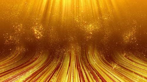 Videohive - Gold Rising Wall Particles - 42829061 - 42829061