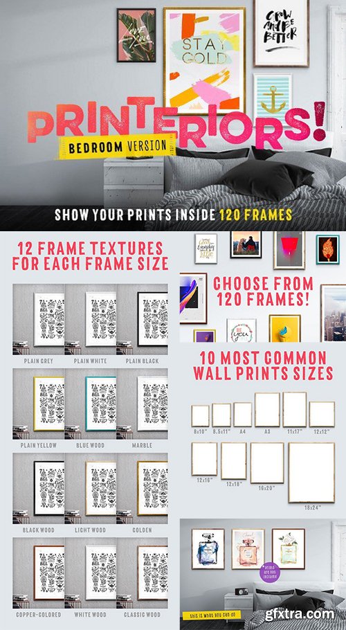 Printeriors Bedroom! Frame Mockups