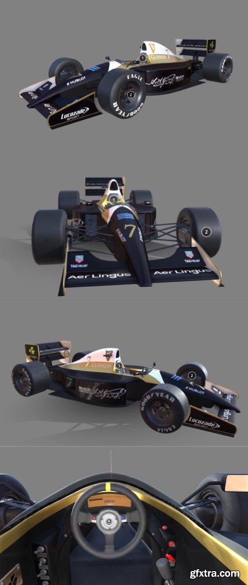 1991 Guinness F1 Car. 3D Model