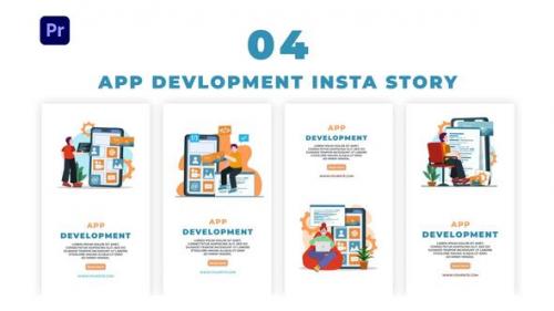 Videohive - App Development Premiere Pro Instagram Story - 42837002 - 42837002