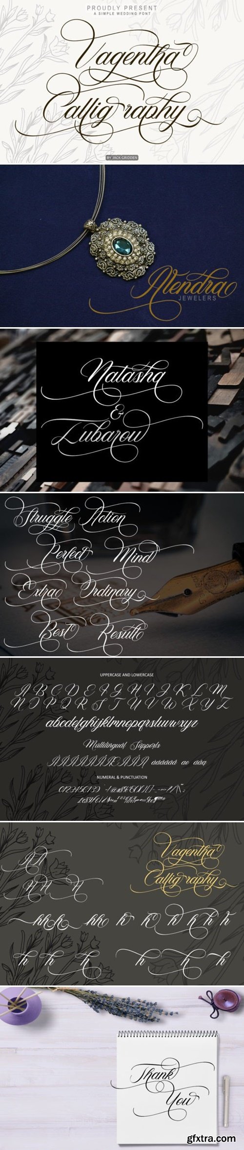 Vagentha Calligraphy Font