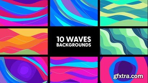 Videohive Waves Backgrounds 42882900