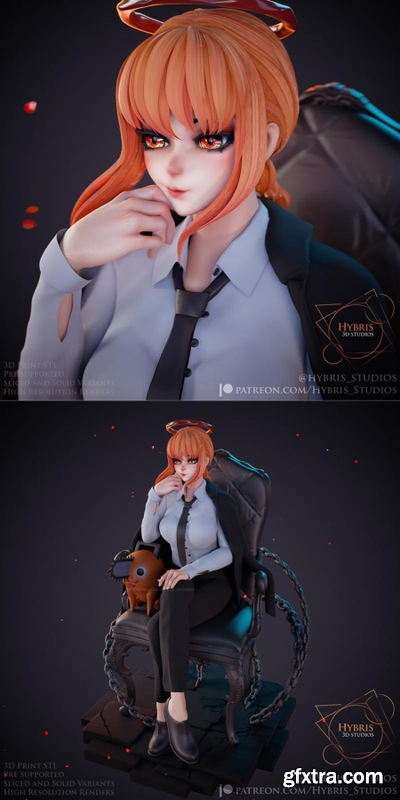 Makima – Chainsaw man – Hybris Studios – 3D Print Model