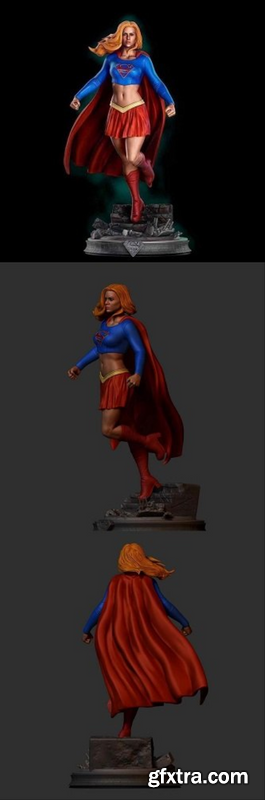 Marvel Super Girl – 3D Print Model