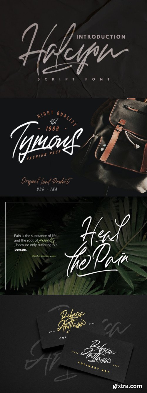 Halcyon Font