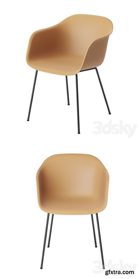 Muuto Fiber Armchair Tube Base