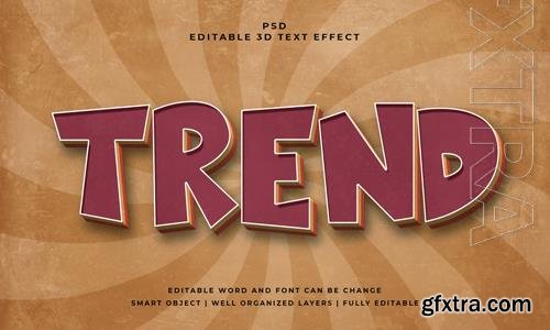 PSD trend vintage psd 3d editable text effect with background vol 2