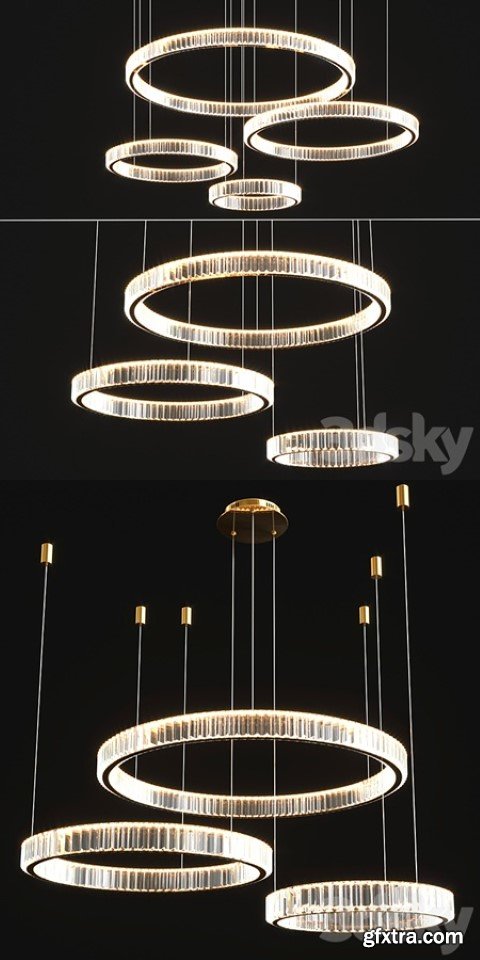 Modern Crystal Chandelier Set