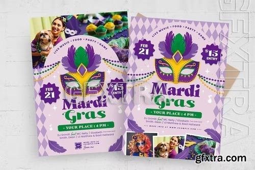 Mardi Gras Flyer Template 8LW8J59