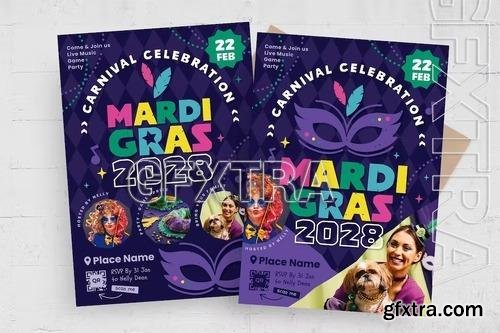 Mardi Gras Flyer Template GQ5X53H