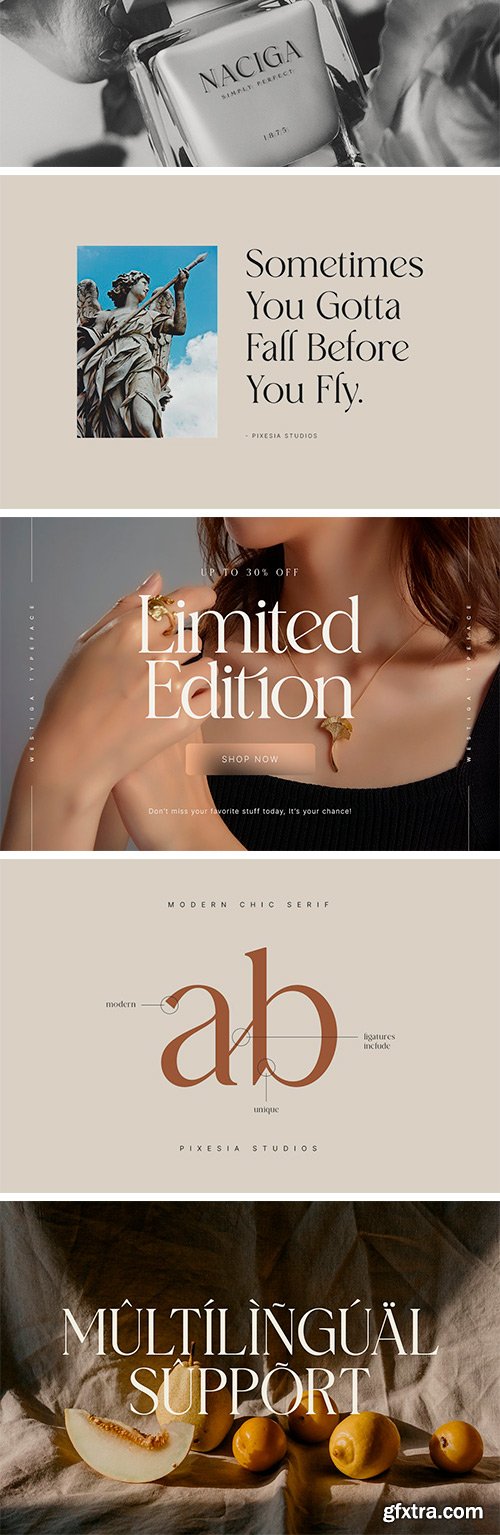 Westiga - Modern Luxury Serif Font