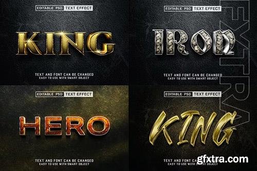 Metal and Gold 3d Editable Text Effect