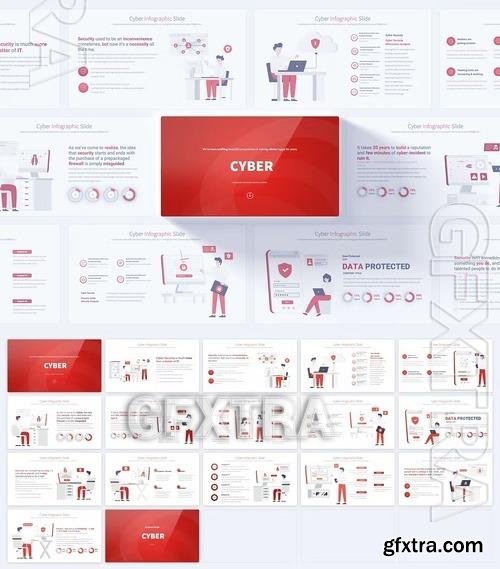 Cyber - PowerPoint Infographics Slides FQRTL3K