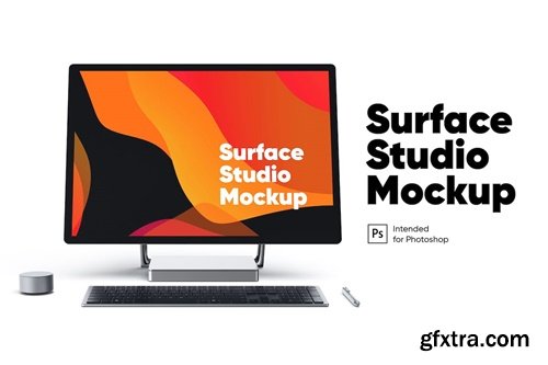 Surface Studio Front view Mockup AJVY6JT