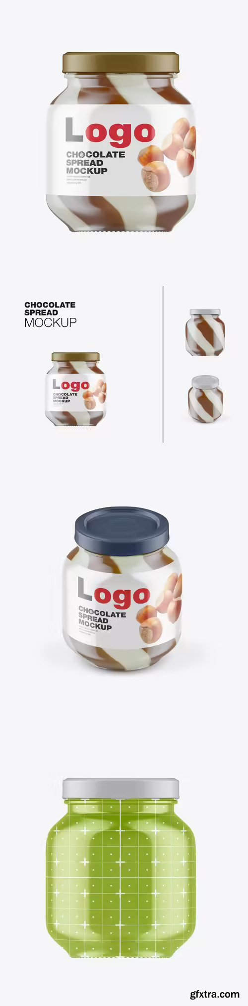 Classic Chocolate Cream Jar Mockup