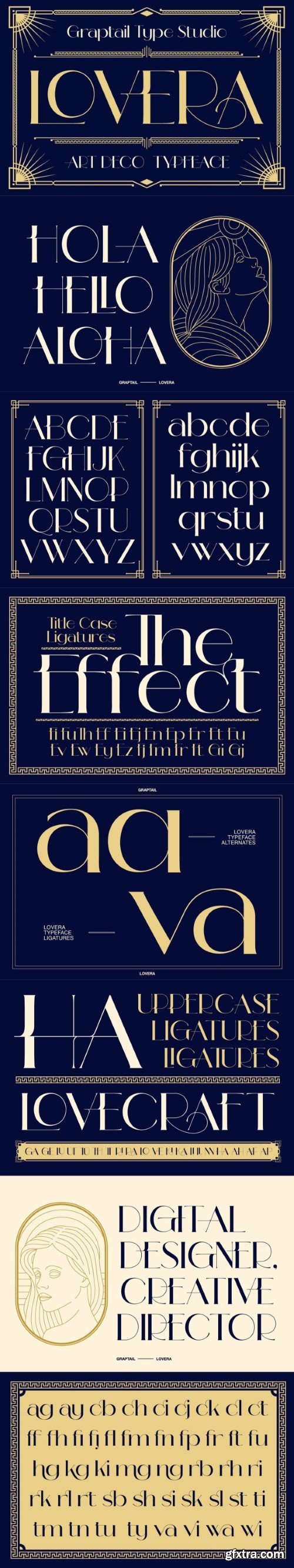 Lovera - Art Deco Typeface