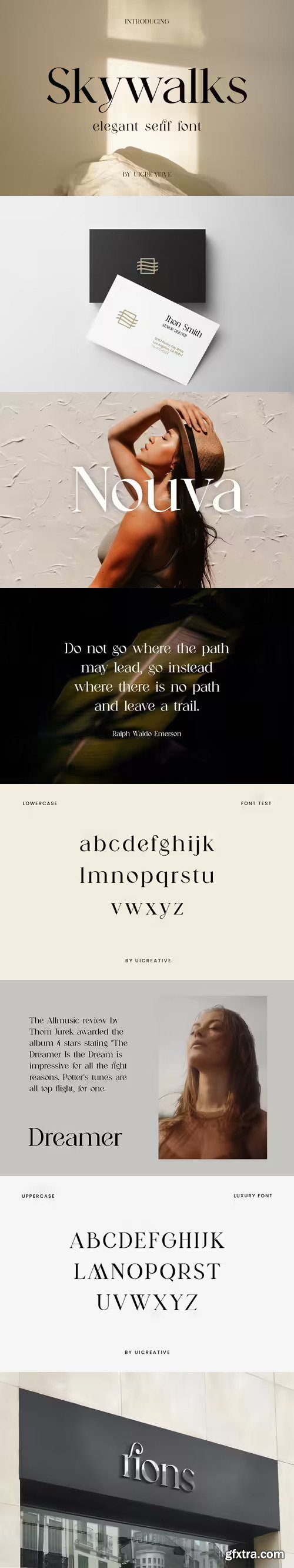 Skywalks Elegant Serif Font