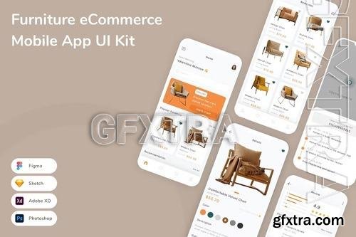 Furniture eCommerce Mobile App UI Kit ENNBG82