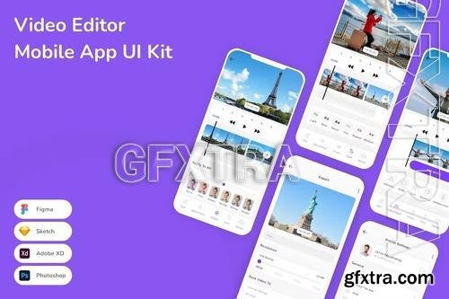 Video Editor Mobile App UI Kit TF6ZM9B