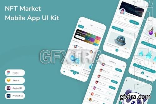 NFT Market Mobile App UI Kit B2YNTKF