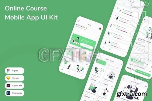 Online Course Mobile App UI Kit Q39S7JE