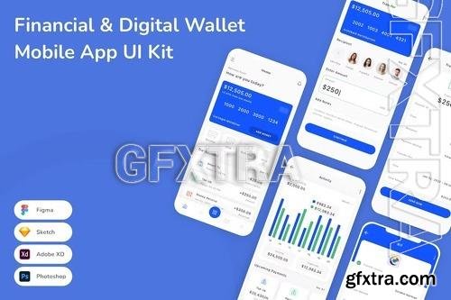 Financial & Digital Wallet Mobile App UI Kit 9G2YDEC