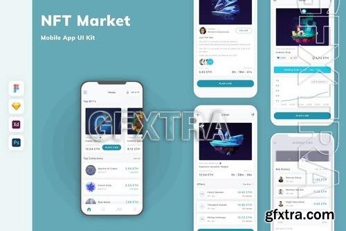 NFT Market Mobile App UI Kit JD9S236