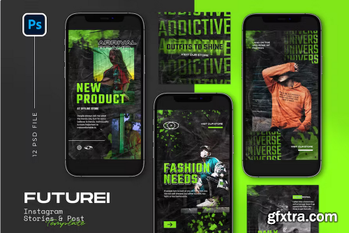 Futurei Instagram Post & Story Template WW4EH9L