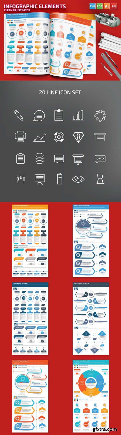 Infographic Elements 8EVFZGN