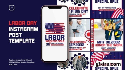 Videohive Labor Day Instagram Post Template 42879216