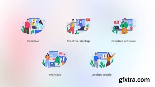 Videohive Creative Workers - Flat Concepts 42903081