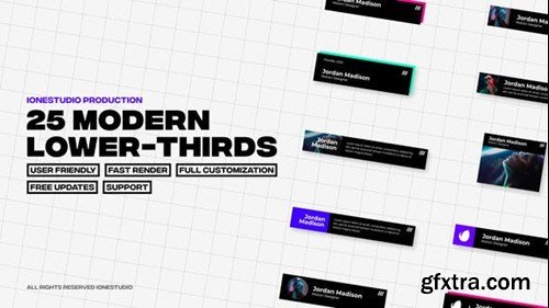 Videohive Modern Lower-Thirds 42890995