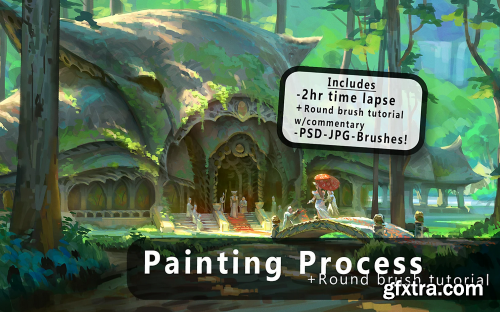 Round Brush Painting + Brush Tutorial By Jeremy Fenske