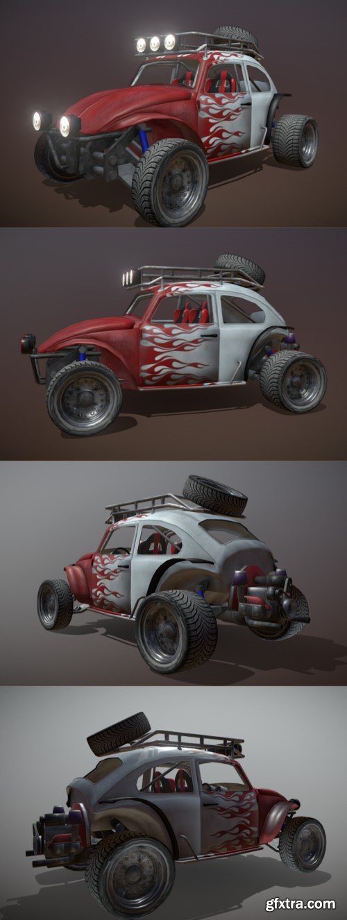 Off Road 4X4 racer with 4 different skins