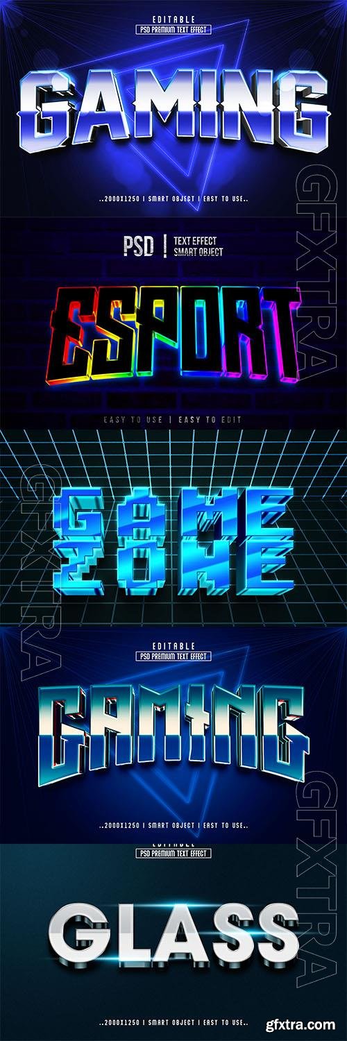 Psd style text effect editable set vol 87