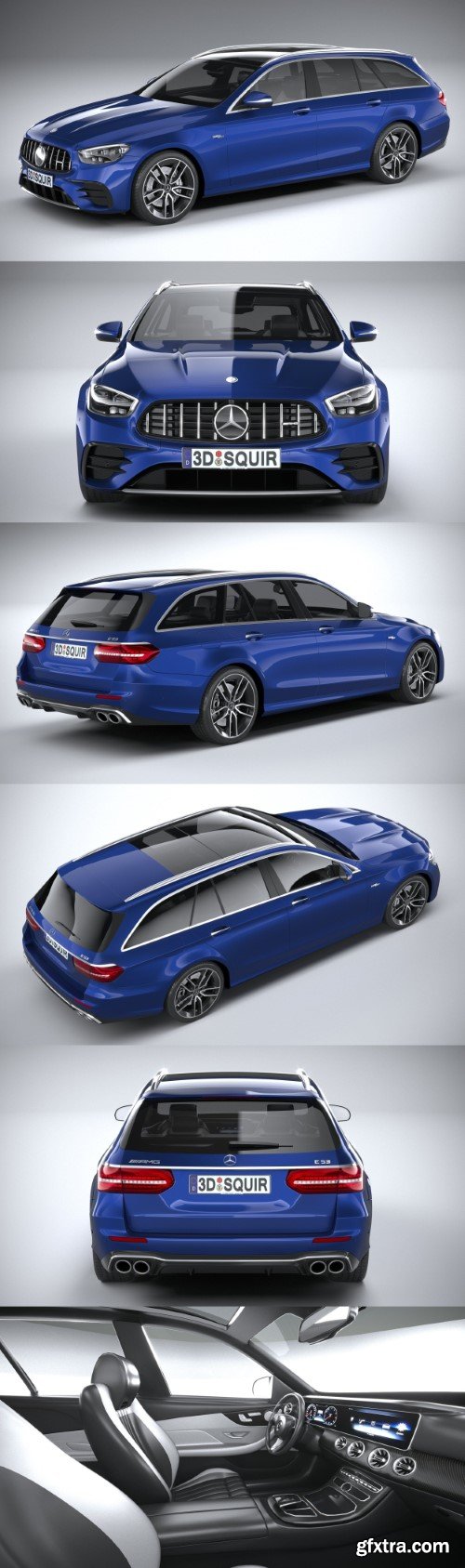 Mercedes E53 AMG Estate 2021 3d model