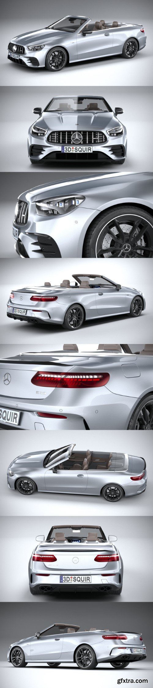 Mercedes E53 Cabrio AMG 2021 3d model