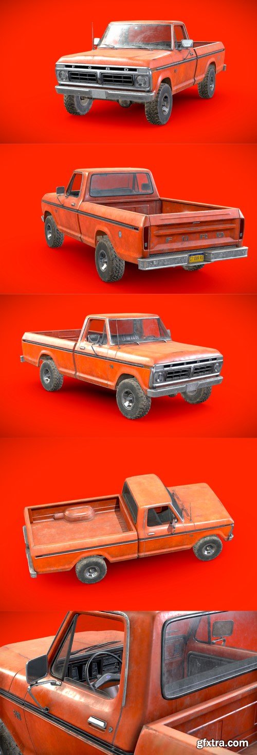 Ford F100 1976 Old Orange