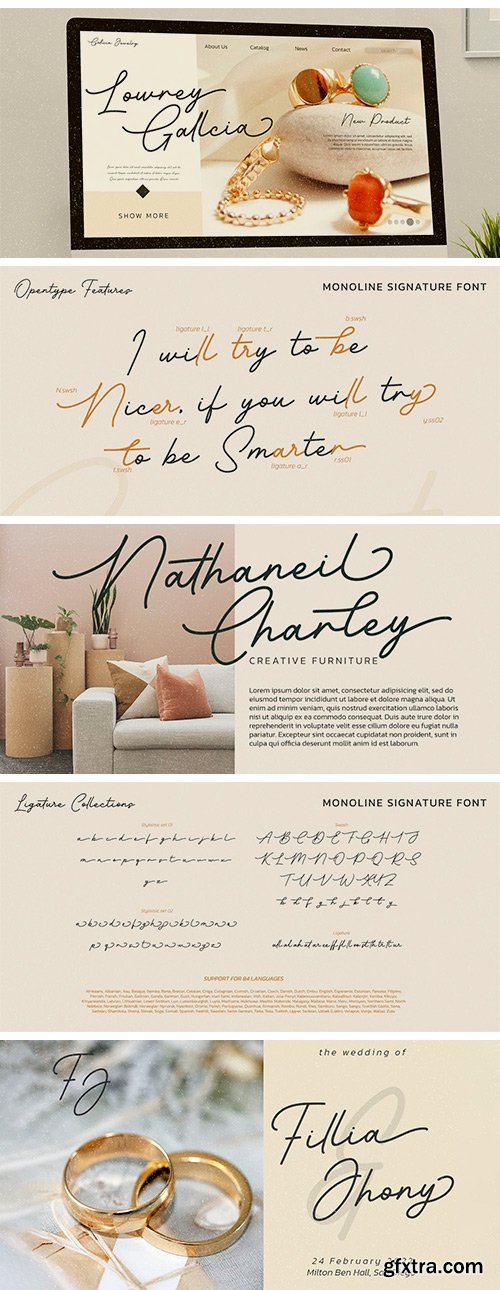 Barethelly Signature Font