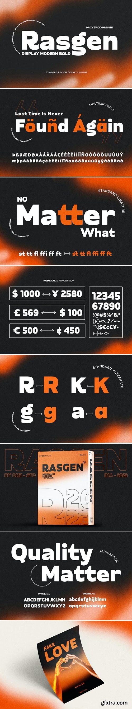 Rasgen - Modern Bold Font