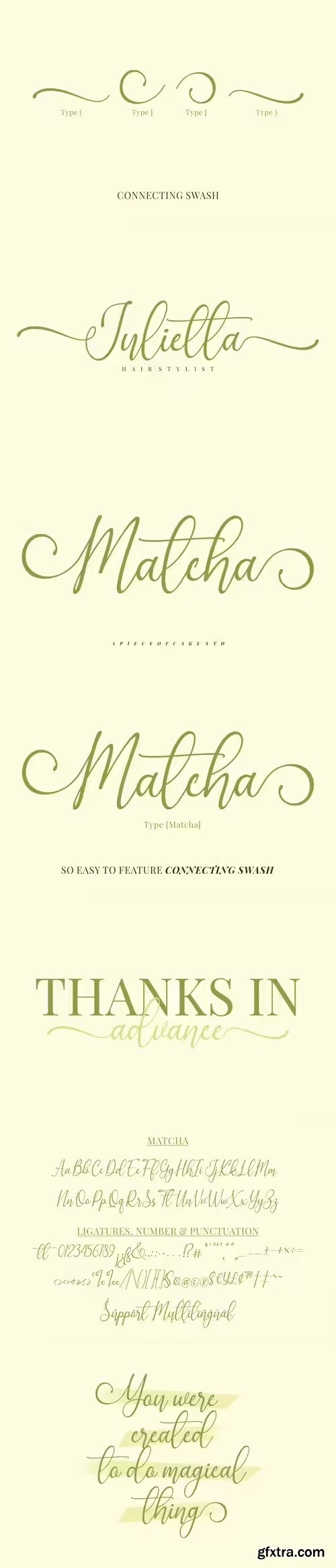 Matcha - A Script Font