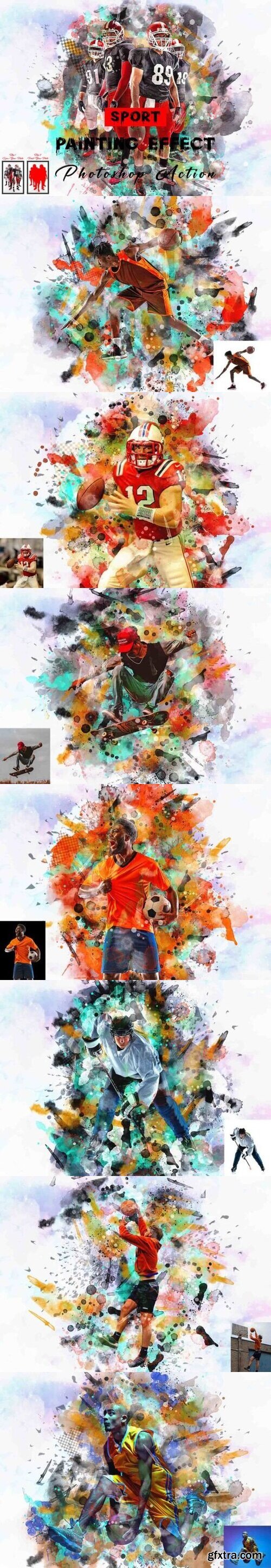 Creativemarket - Sport Painting Effect Photoshop Action 11640452