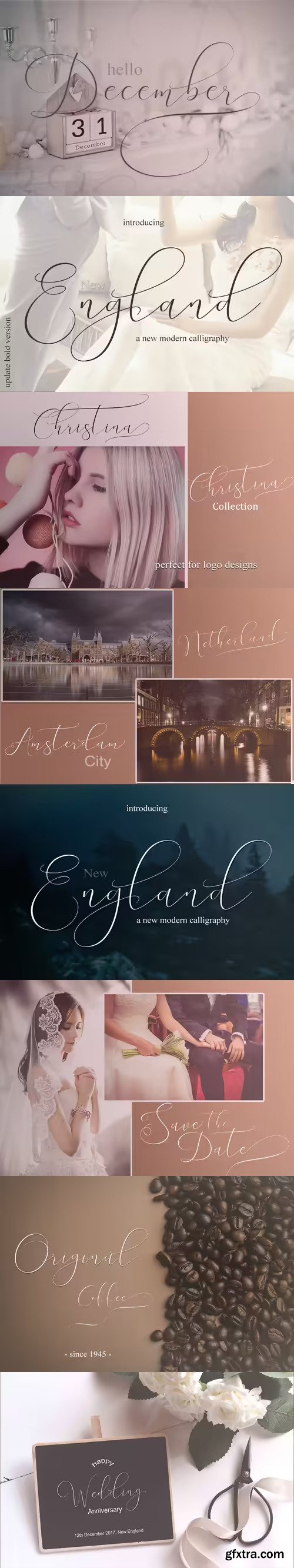 England Script Font