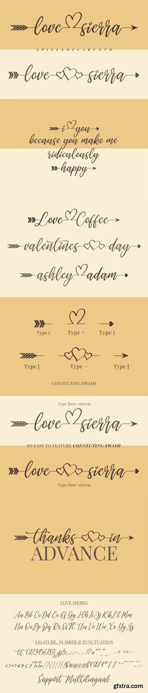 Love Sierra - A Wedding Font