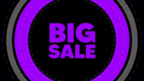 Videohive - Big sale graphic element. flash banner design background 4k animation V2 - 42891166 - 42891166