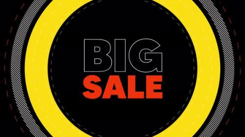 Videohive - Big sale graphic element. flash banner design background 4k animation V9 - 42891172 - 42891172