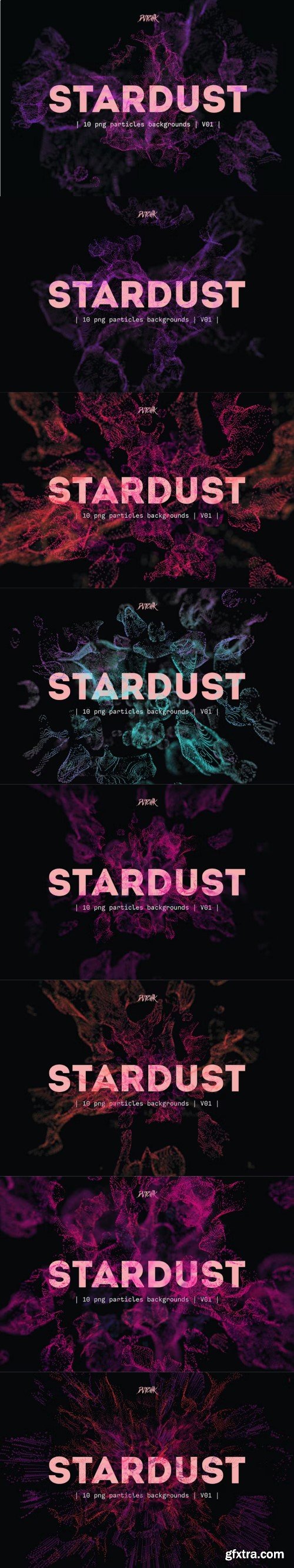 Stardust | Transparent Particles Backgrounds | V01